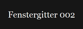Fenstergitter 002